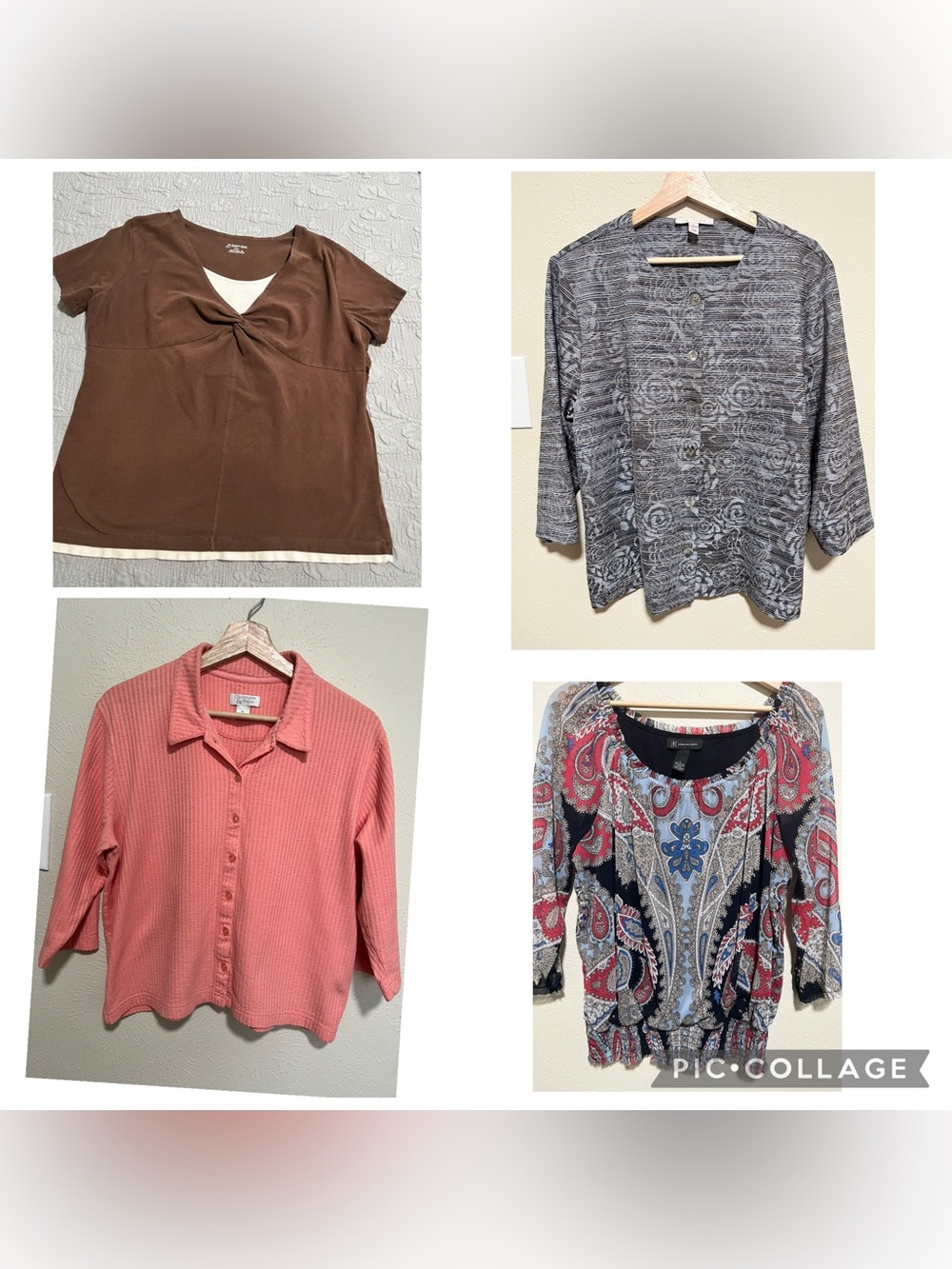 Bundle of four tops size XL